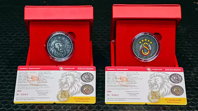 Darphane’den Galatasaray 25. Şampiyonluk Hatıra Parası: Nereden Alınır, Fiyatı Ne Kadar?